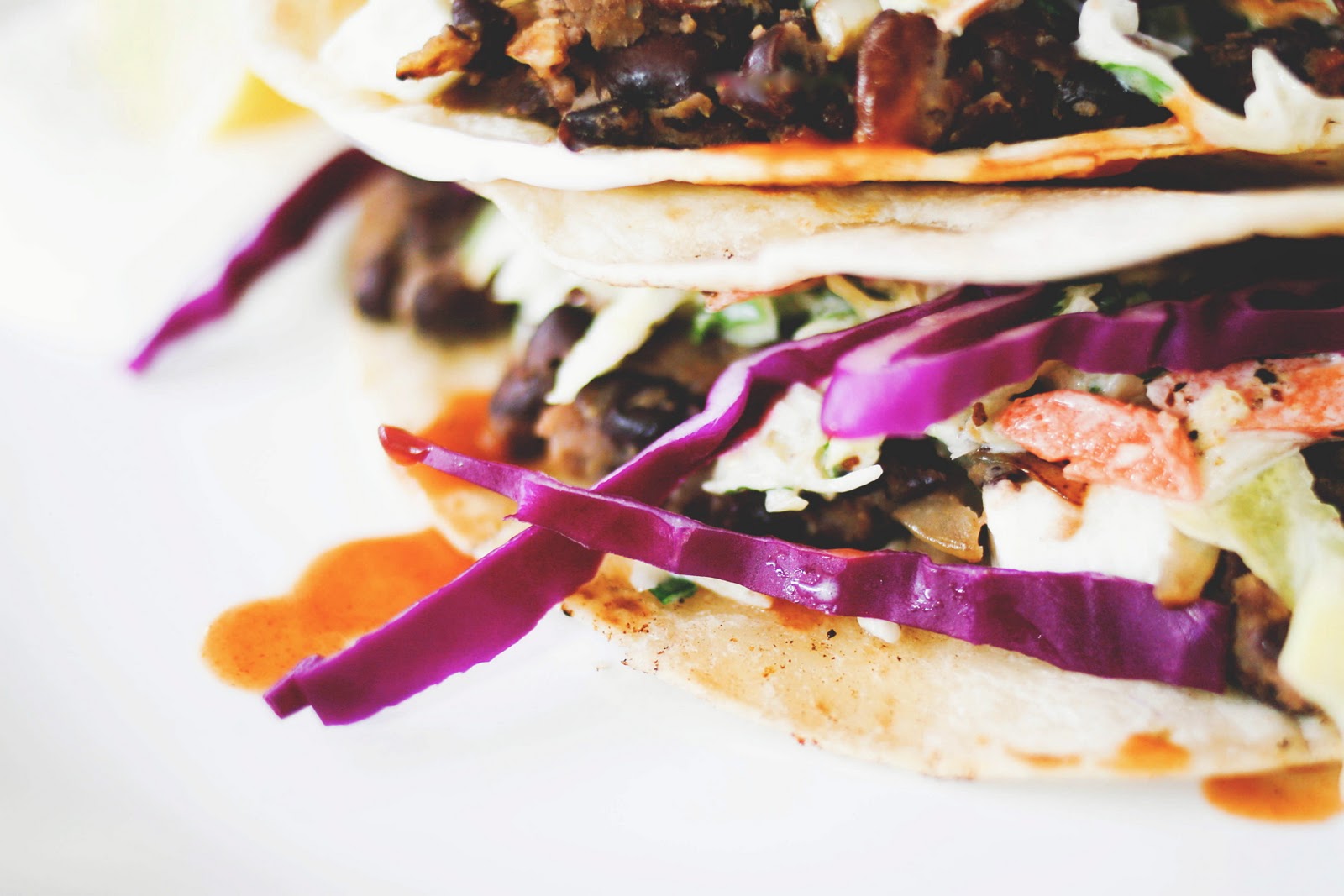 Unedeux senses Crispy Black Bean Tacos with Feta & Cabbage Slaw