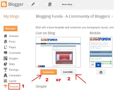 Customize Blog Template by BloggingFunda