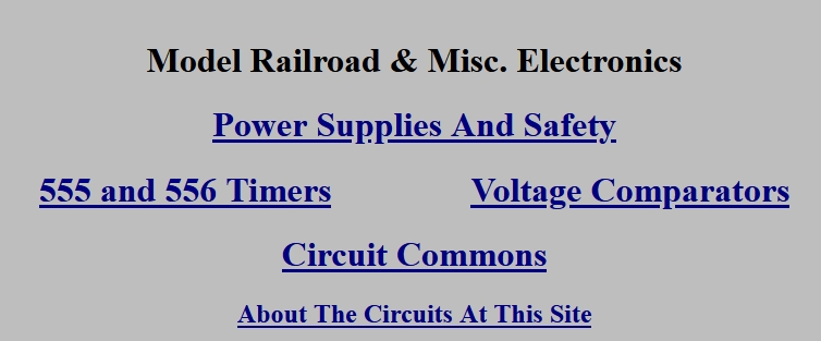 Model Railroad & Misc. Electronics