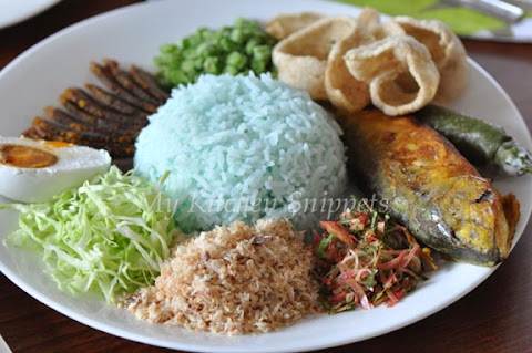 My Kitchen Snippets Nasi Kerabu  Kelantan Dish 1