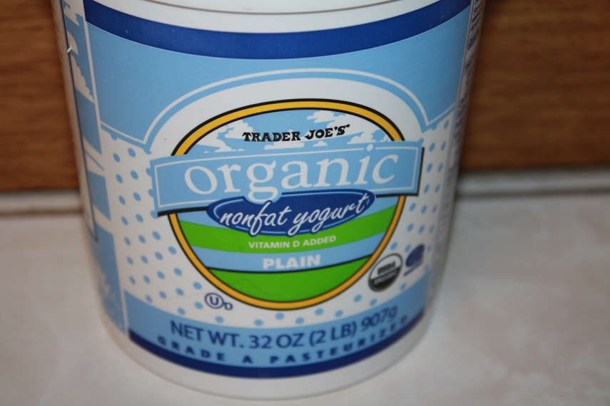 A Little Time and a Keyboard Trader Joe's Organic Plain Nonfat Yogurt