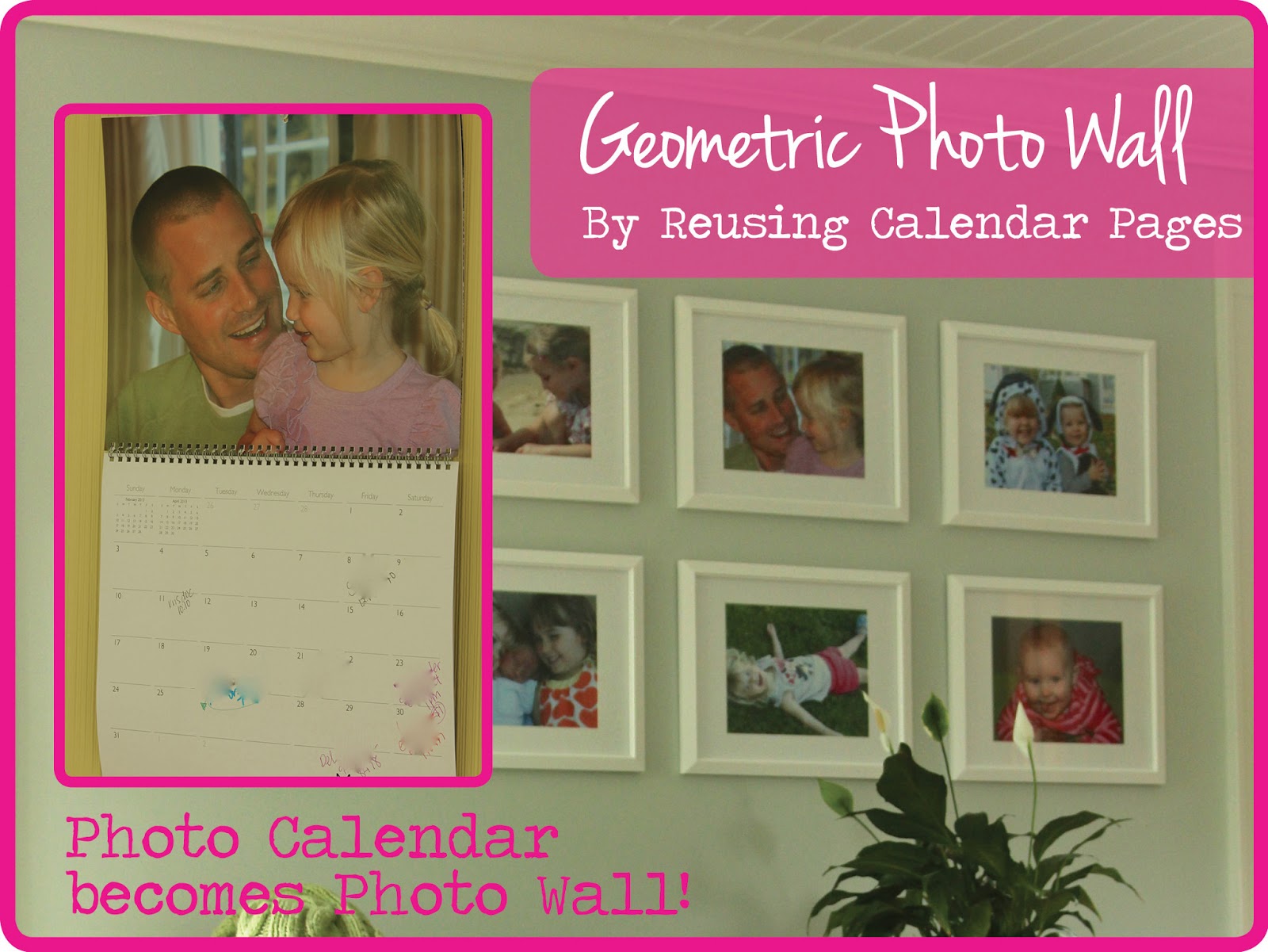 A Thrifter in Disguise Reusing Photo Calendar Pages