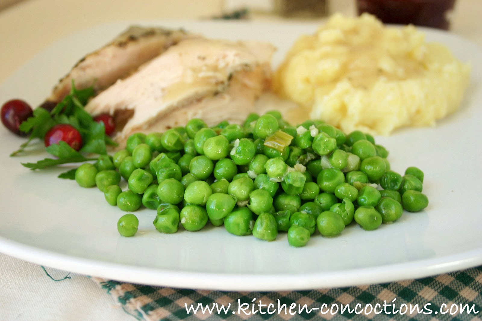 Braised Peas and Green Onions Kitchen Concoctions