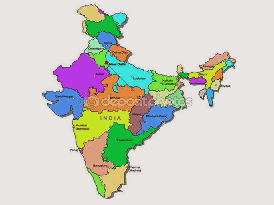 MAPA DA INDIA