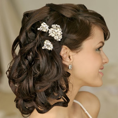 bridal medium hairstyles
