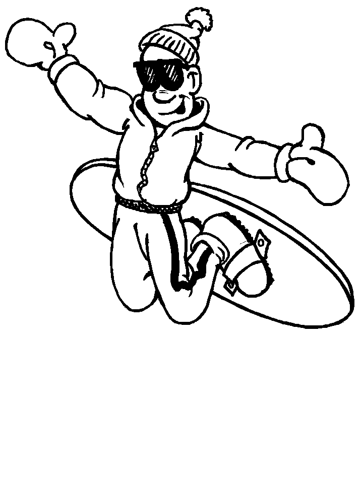 Free Winter Sports Coloring Pages