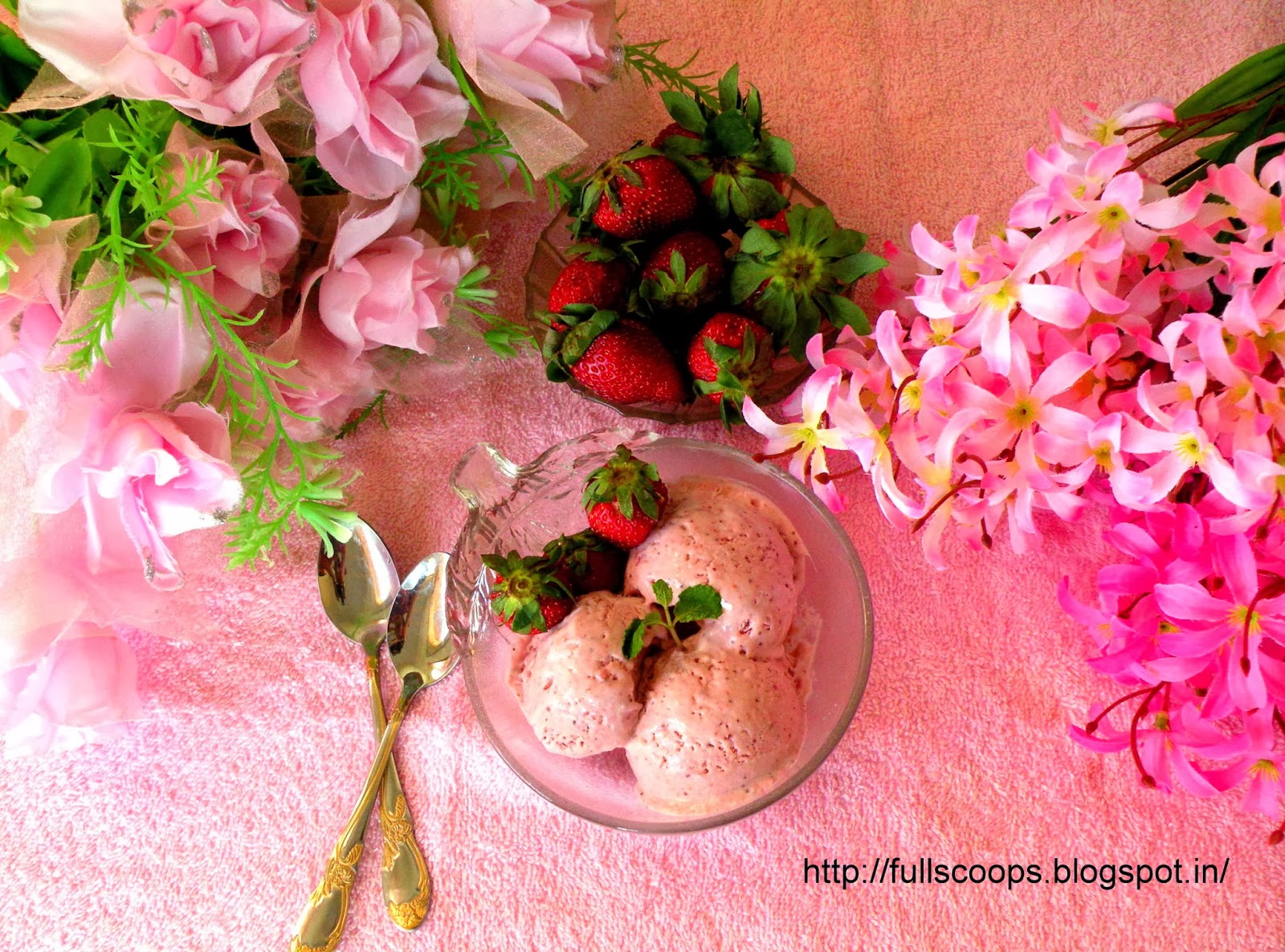 Strawberry Ice Cream Recipe Full Scoops A food blog with easy