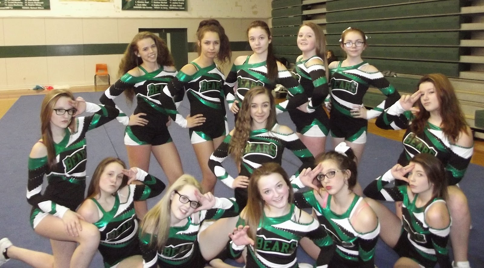 Jeremy Fraser Holland College Journalism BEC junior cheerleaders to