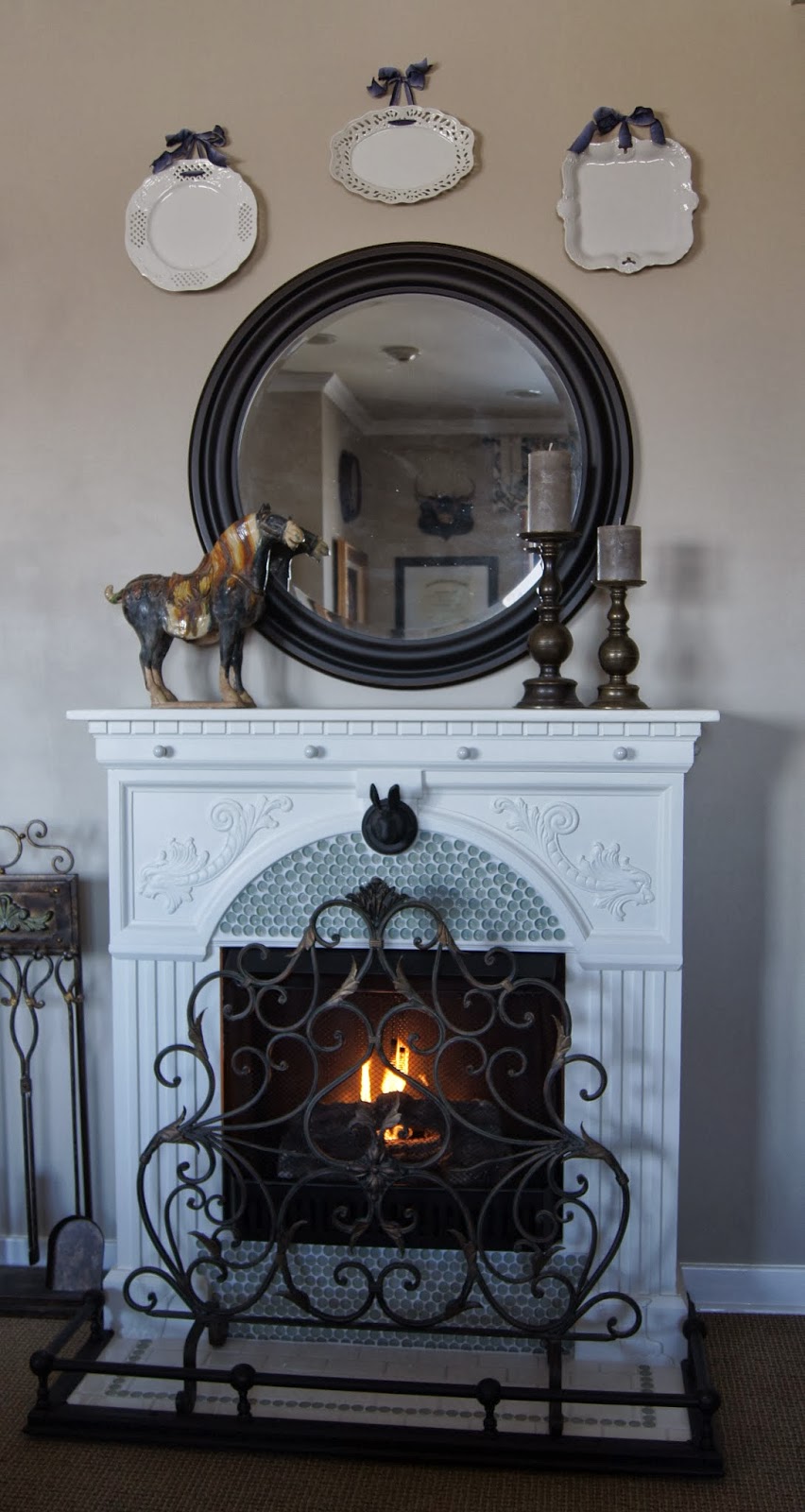 The Fireplace Decked Out For Christmas | cathgrace