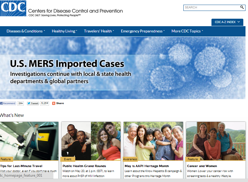 Review of CDC's new responsive website