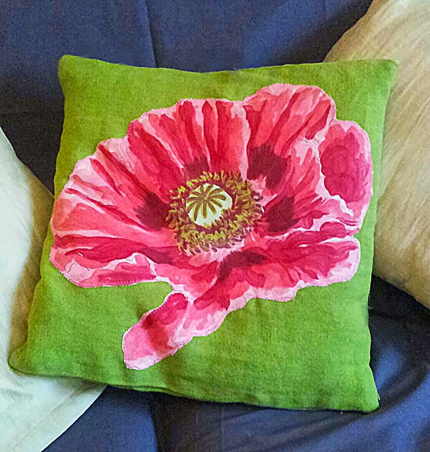 thredHED Appliqué Flower Cushion Cover Instructions