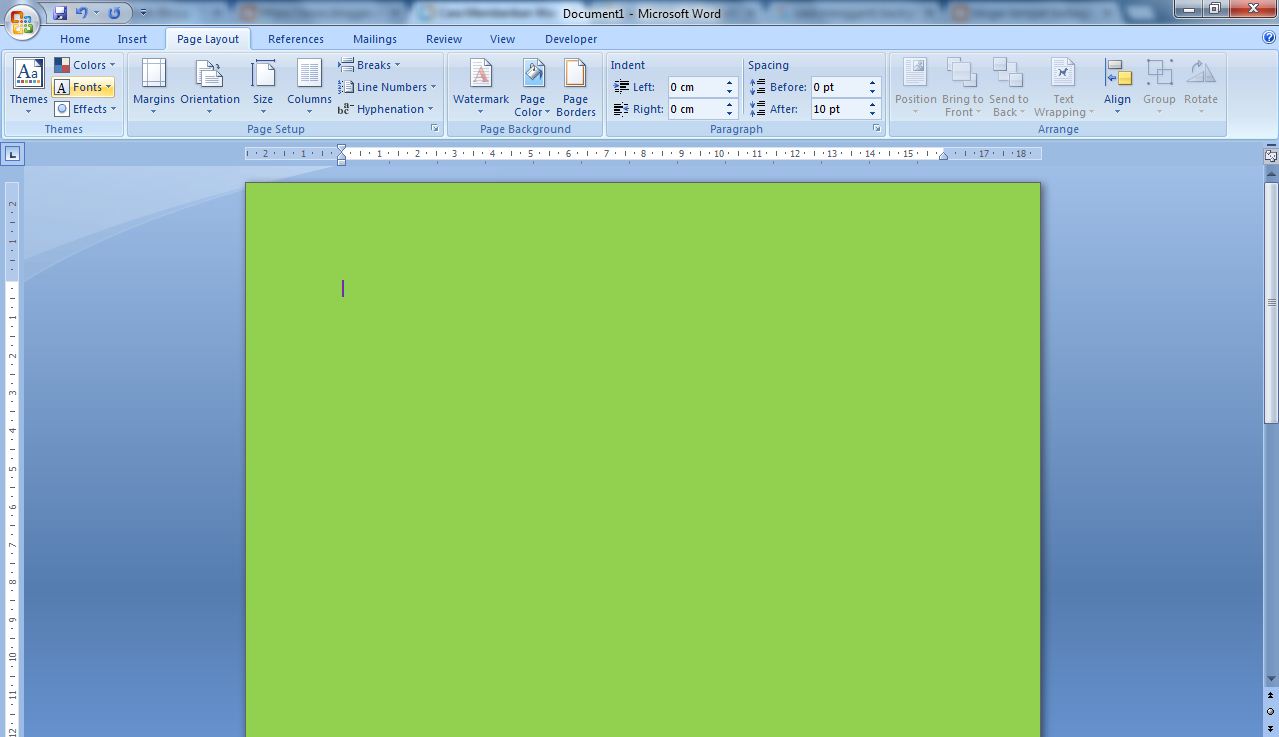 Cara Mengganti Background Microsoft Word | ArahBlogg