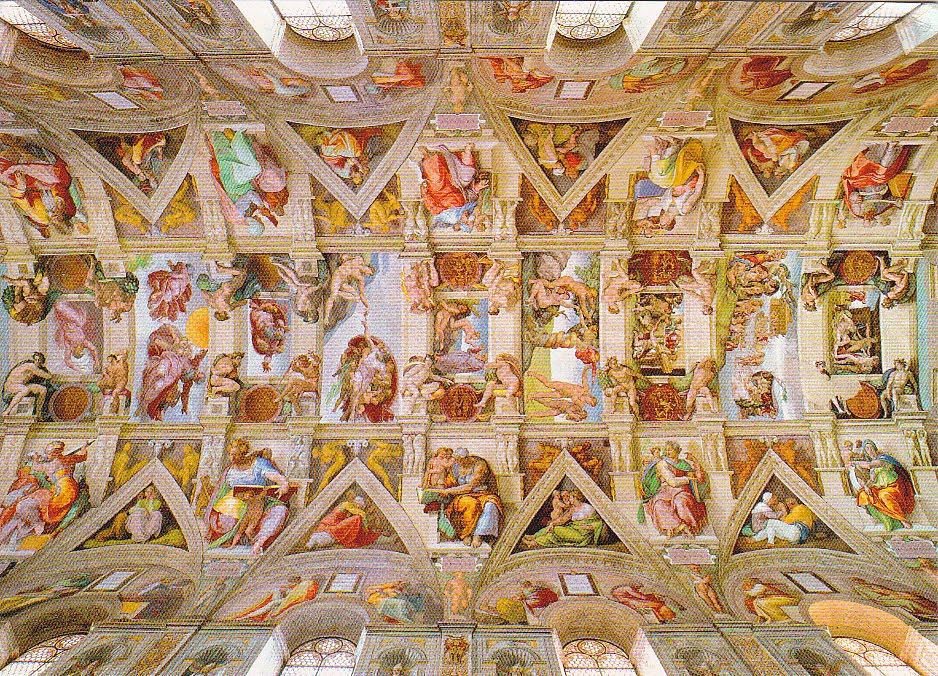 Postcard A La Carte Vatican City Sistine Chapel Ceiling