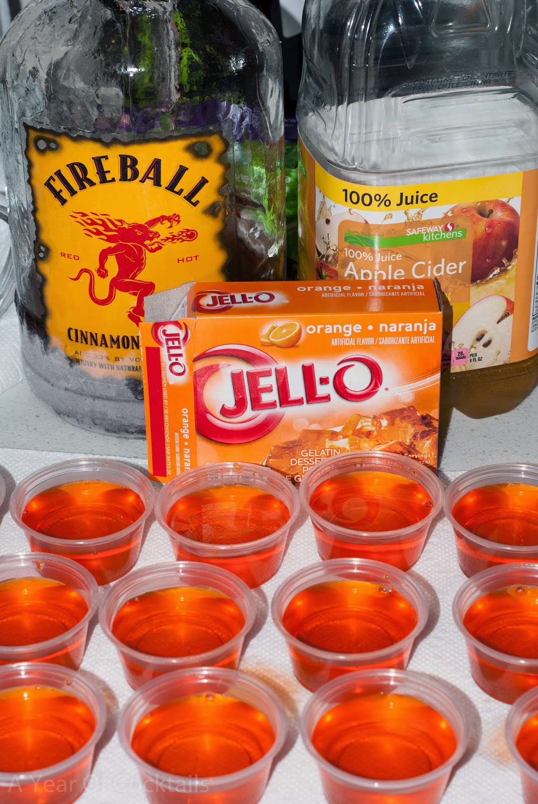 Halloween Jello Shots - A Year of Cocktails