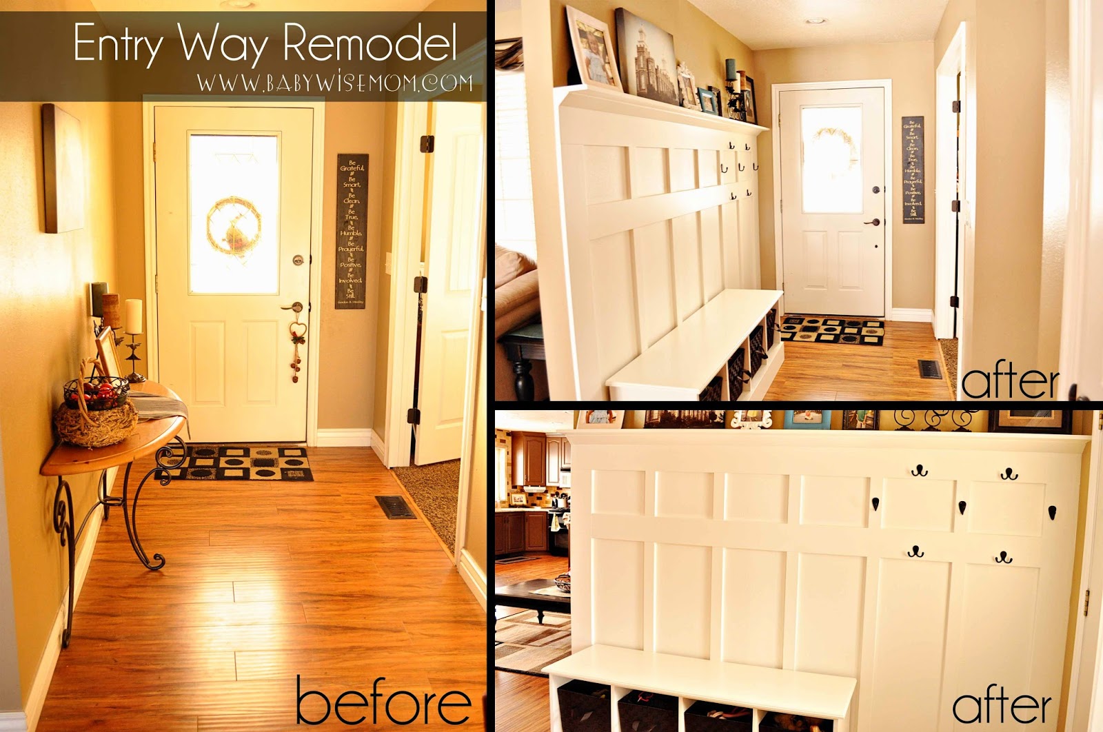 Remodeled Diy Board Batten Entry Way Babywise Mom