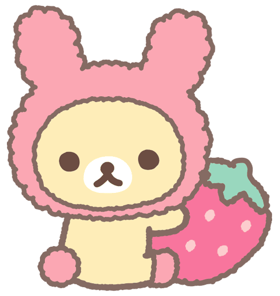png : Rilakkuma Stamps sticker390stamp line