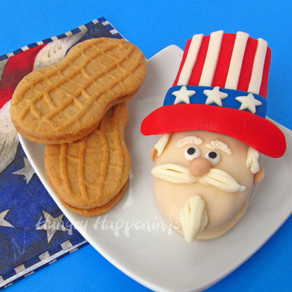 Uncle Sam Nutter Butter Cookies For The 4th Of July