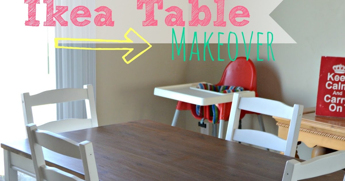 A mommy's life...with a touch of YELLOW Ikea Kitchen Table Makeover
