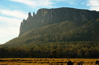 Mount Oakleigh from Pelion Hut at sunset - 17th April 2011