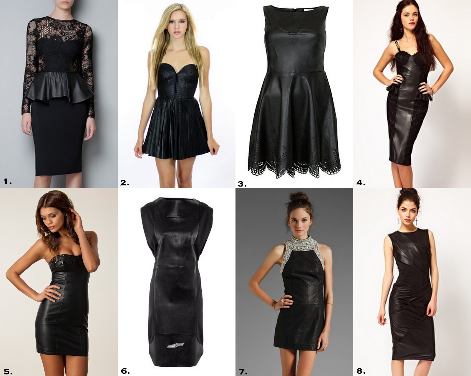 Black Leather Dress Outfits (69 ideas & outfits)