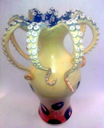 Blue Ringed Octopus Vase
