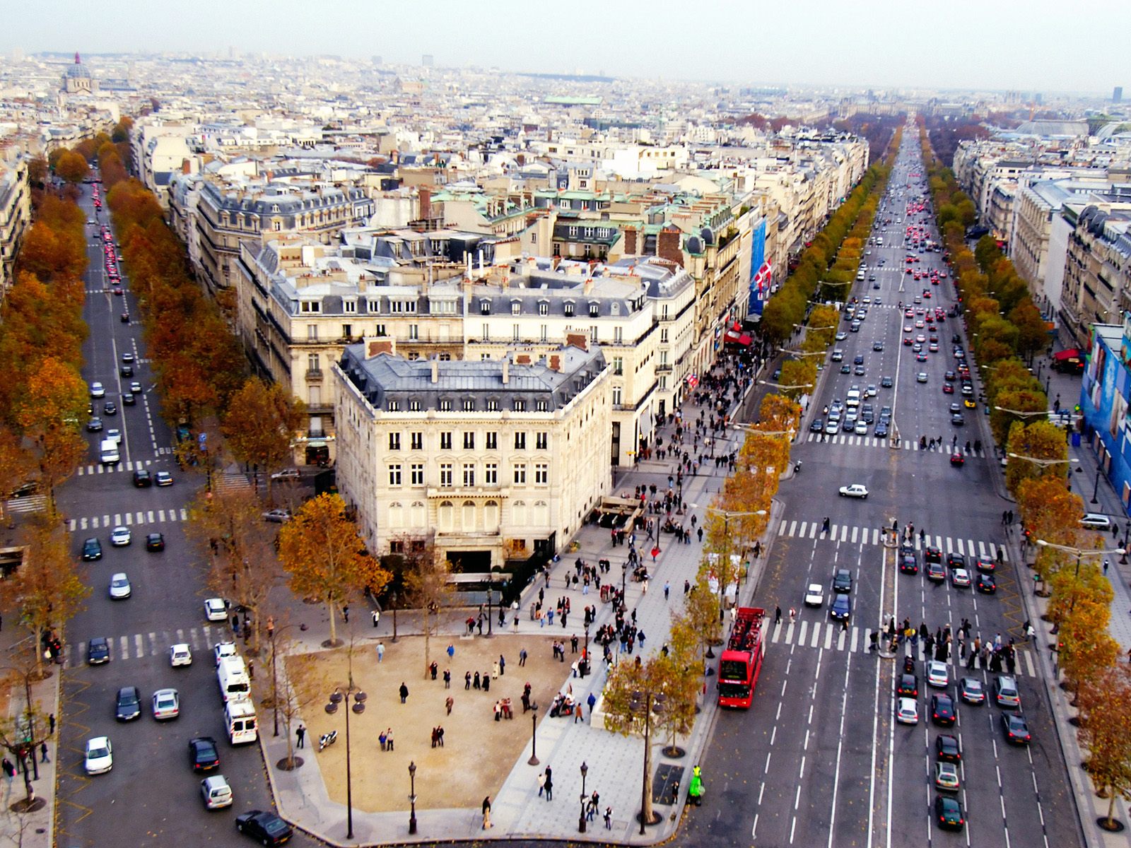World Visits: Wonderful Place Champs Elysees in Paris France