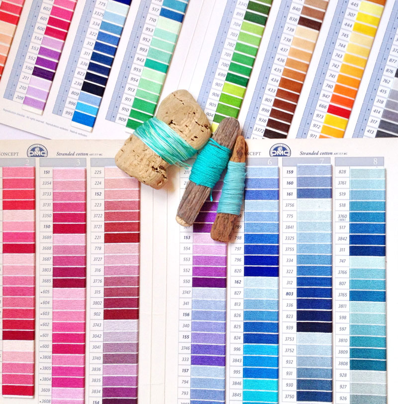 couleru Gamme de fils DMC - inspiration