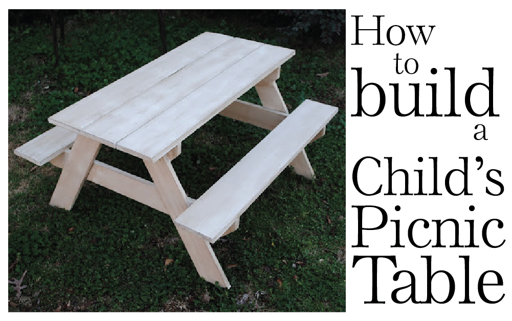 furniture {reincarnated} How to Build a Child's Picnic Table