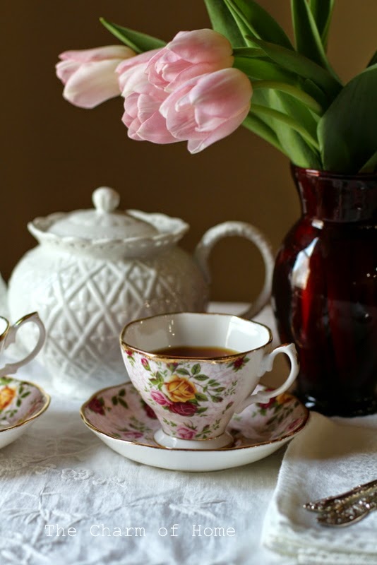 The Charm of Home Pink Tulip Tea