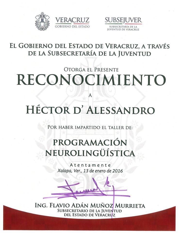 Reconocimiento del Edo. de Veracruz