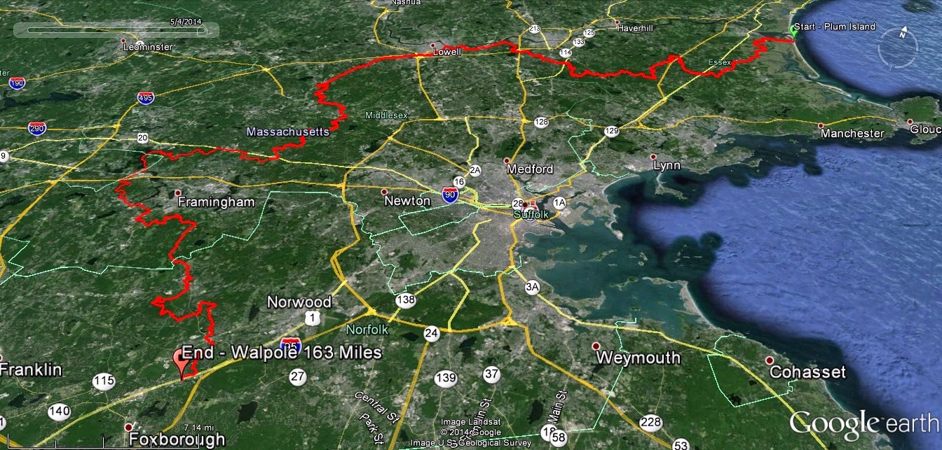 Breakheart Outdoors Bay Circuit Trail Hike Map 10 Noon Hill Medfield