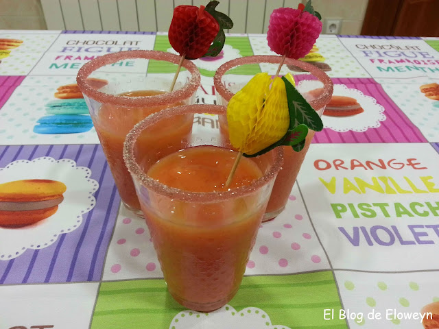 Granizado De Mango Y Fresas
