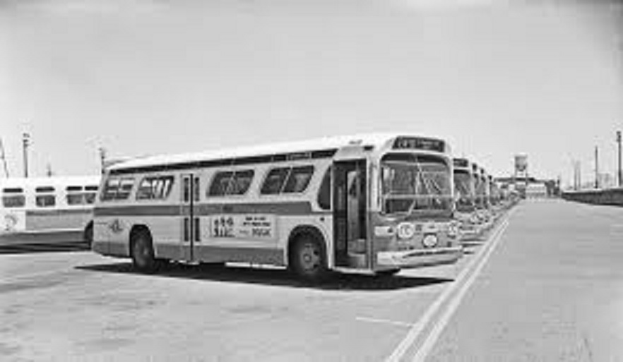 Bus yard in the early 1970s ~