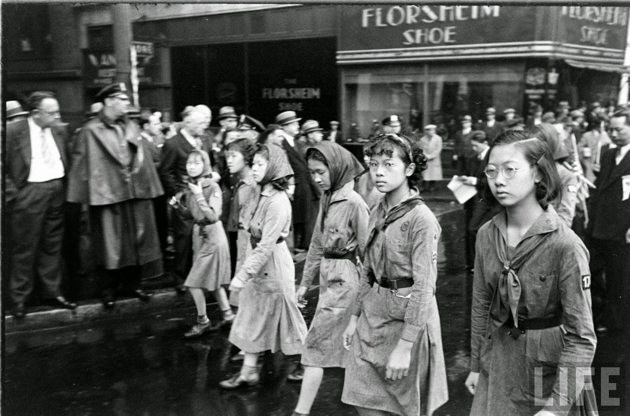Black and White Photographs of Chinese Humiliation Parade in NYC, May 1938 ~ vintage ...1280 x 846