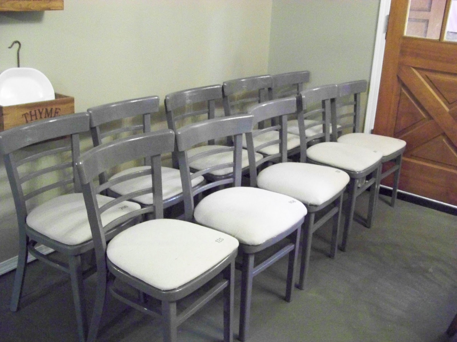 The Sunset Lane 10 Gray/Grey Dining Chairs