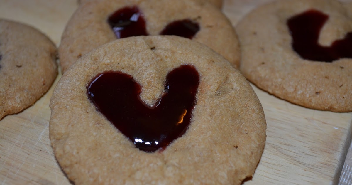 Live... Bake... Love... Cookie Butter and Raspberry Jam Heartprint