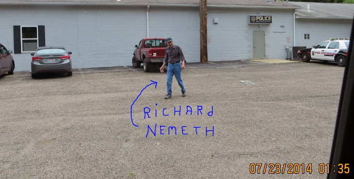 BLV clerk Ethel Nemeth's husband Richard Smokey Nemeth showing the blog cam his Karate Moves !