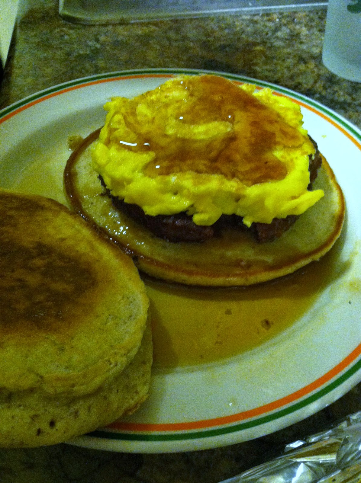 Budget Epicurean Breakfast Pancake Burger