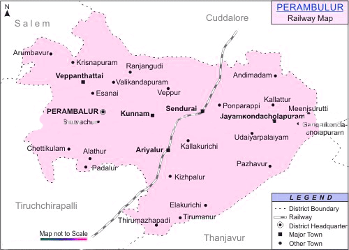 Perambalur District Map, 42 OFF