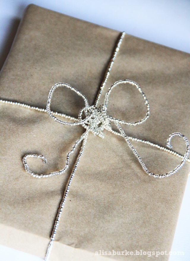 alisaburke using beads in your gift wrapping