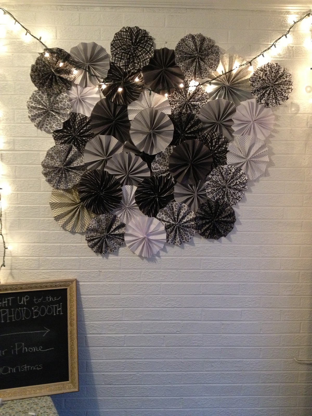 honeysuckle DIY Paper Fan Party Backdrop