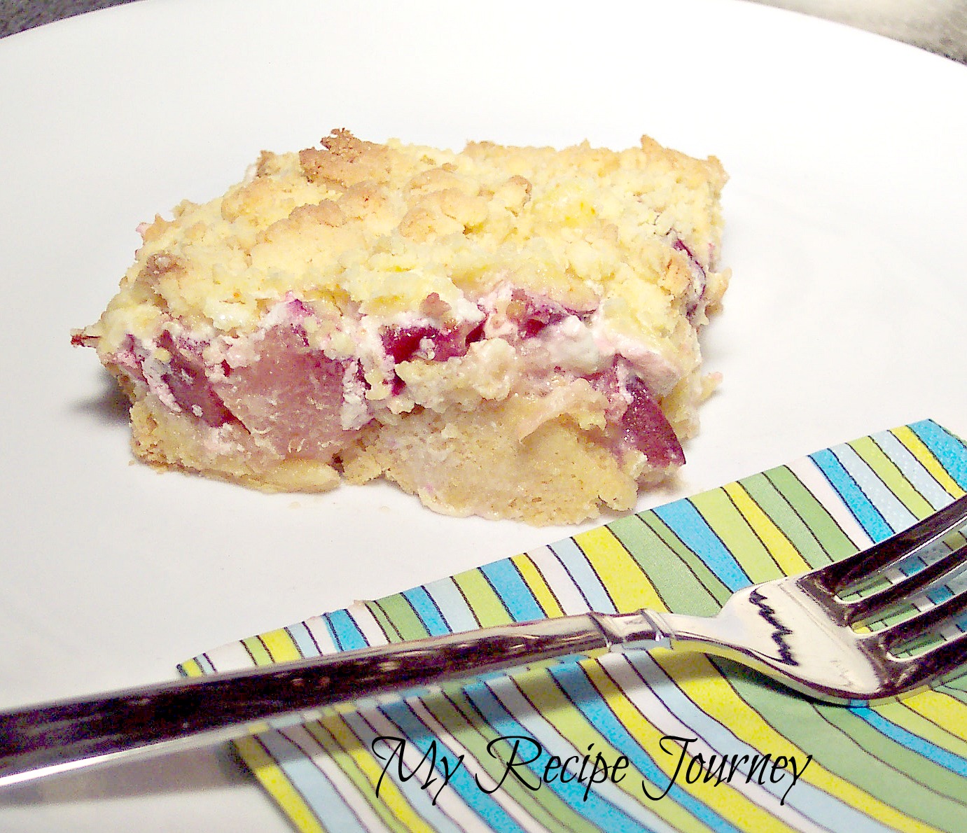 My Recipe Journey Cream Cheese Plum Crumble From Boxed Cake Mix