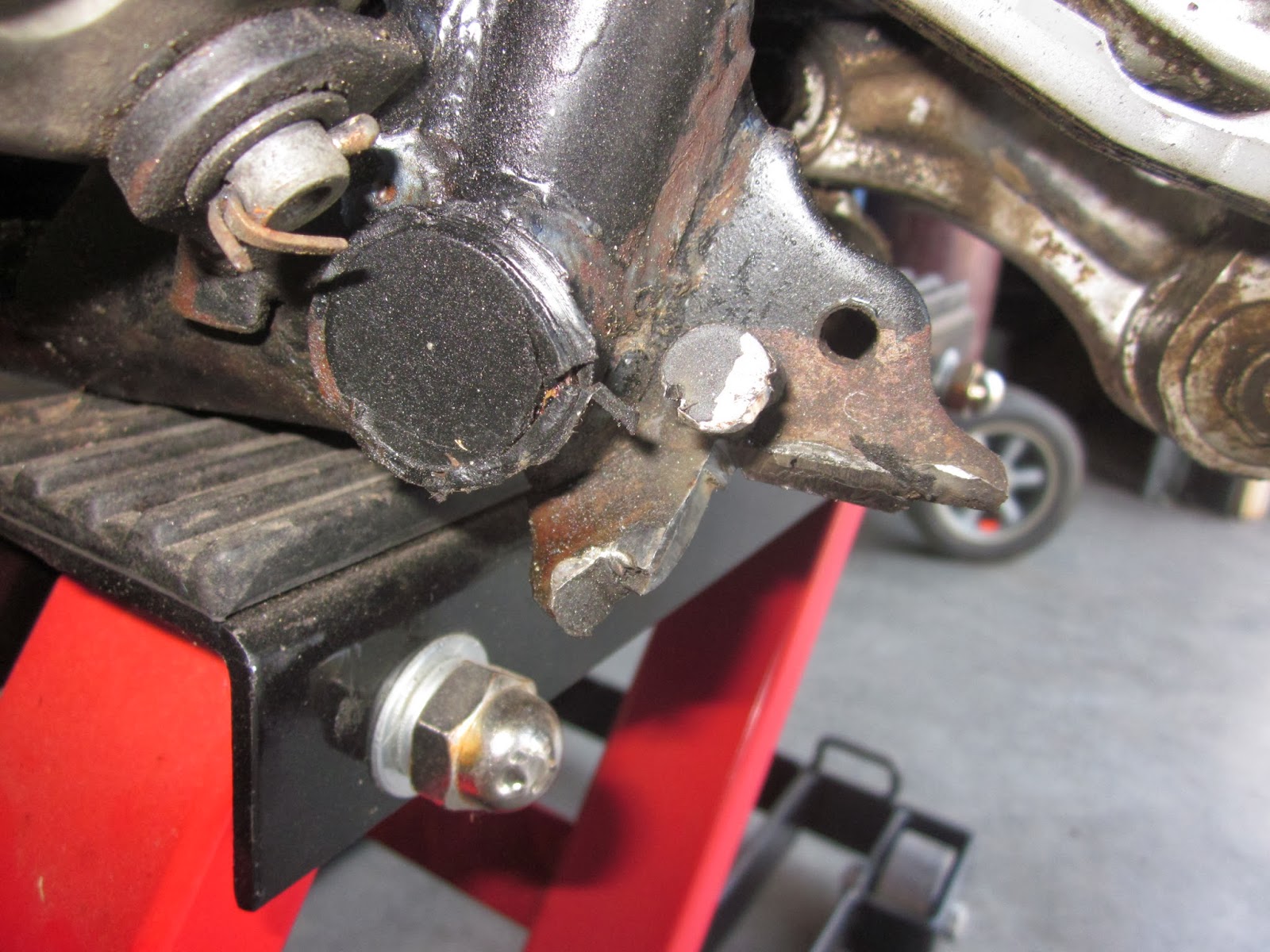 OldMotoDude Kickstand repair on 1983 Yamaha IT490