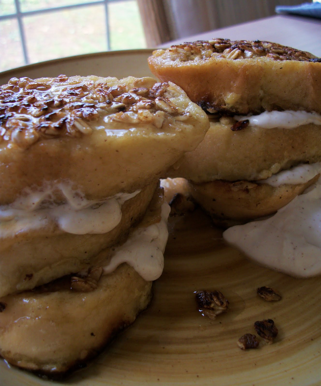 What's Cooking With Melissa? Granola French Toast with CinnamonYogurt