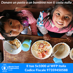 IL 5X1000 AL COMITATO ITALIANO WFP ONLUS