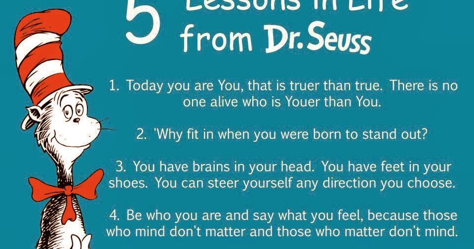 Dr. Seuss Life Lessons from Dr. Seuss himself.