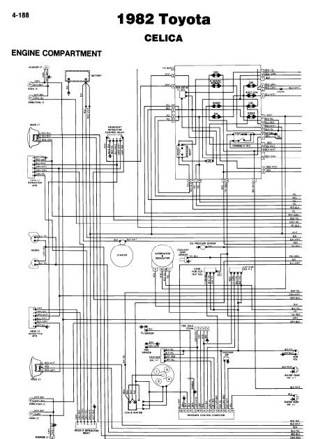 Toyota Celica 1982 Wiring Diagrams