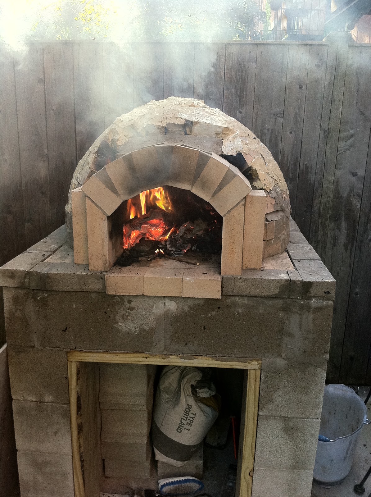 Brick Pizza Oven Dome Construction