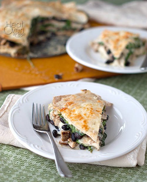 Spinach Chicken Tortilla Bake Heat Oven to 350