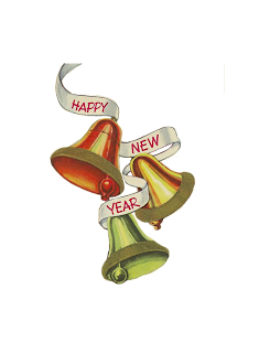 Happy baubles lettering bells vector year Tea in the Library: December 2012